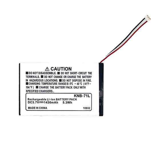 KNB-71L 3.7V 1430mAh Li-ion змінний акумулятор, сумісний із кишковою рацією Kenwood PKT-23